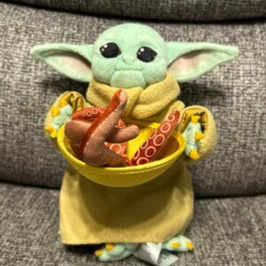 Grogu Baby Yoda Squid Soup Plush Disney Store Star Wars The Mandalorian